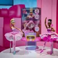 Barbie in the Nutcracker dolls are displayed at Mattel's booth at the New York Toy Fair in New York City, U.S., February 17, 2026.