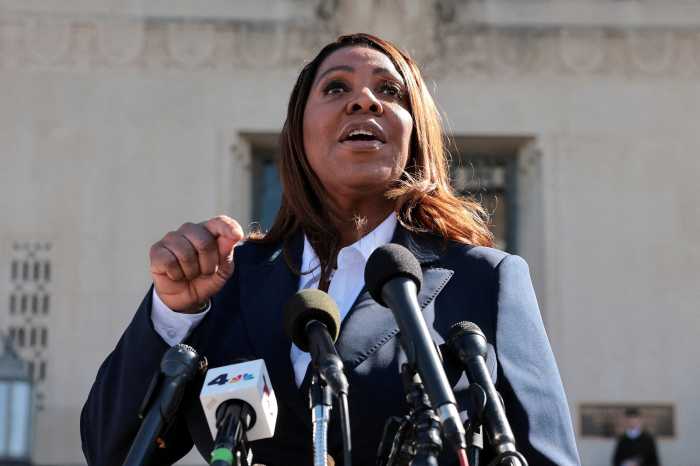 New York Attorney General Letitia James speaks to the media after she pleaded not guilty to charges that she defrauded her mortgage lender, outside the U.S. District Court for the Eastern District of Virginia in Norfolk, Virginia, U.S., October 24, 2025.