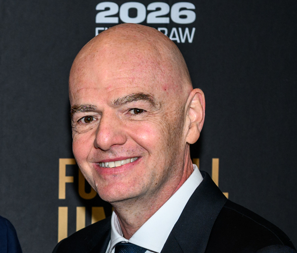 FIFA President Gianni Infantino is seen at the John F. Kennedy Center for the Performing Arts in Washington, D.C. on Friday, Dec. 5, 2025.