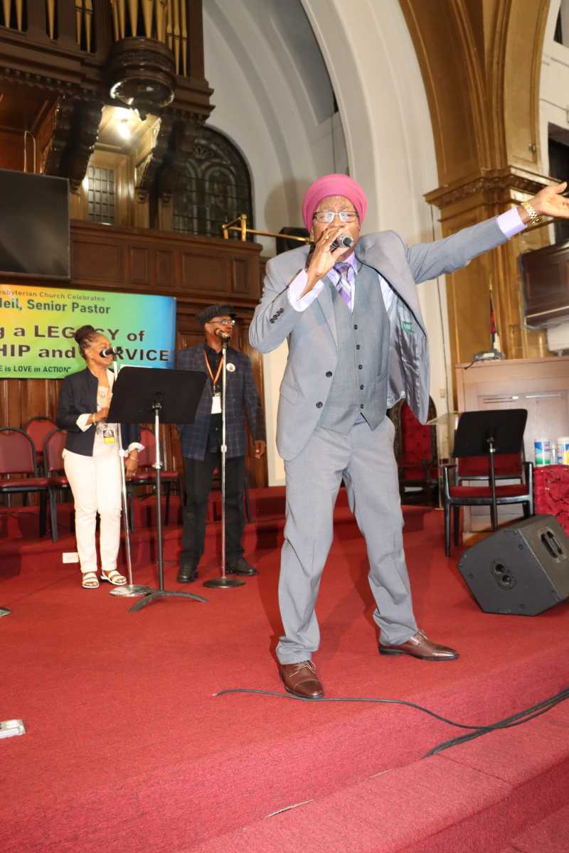 King Ajamu headlines inaugural Gospel of Praise Concert at Bedford Central Presbyterian Church in Crown Heights, Brooklyn in September 2023.