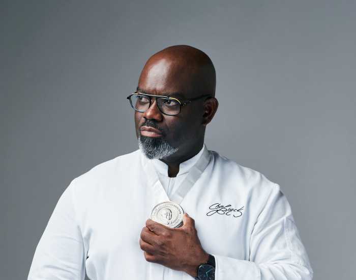 James Beard Award-winning chef Andrew Black, whose restaurants, including Grey Sweater, Perle Mesta, and Dougla Kitchen, have helped transform Oklahoma City’s dining scene.