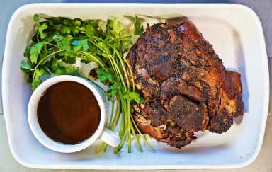 Easy Slow Cooker Jerk Pork recipe.