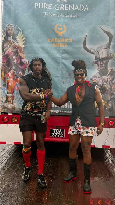 Artist Dred Lion and Dj Kevin Crown on the Road.