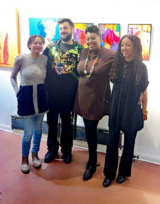 From left, Executive Director Régine M. Roumain; artist, photographer, and creative director Steven Baboun; curator Yvena Despagne; and conceptual artist, cultural producer, and writer Tania L. Balan-Gaubert.