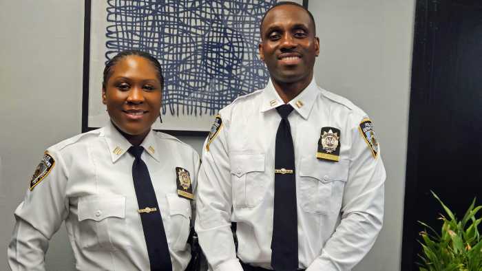 Jamaican-born Captains Veniece Gayle and Paul Blake lead the NYPD’s 24th Precinct in Upper Manhattan, guiding one of the city’s busiest commands while honoring their Caribbean heritage during Black History Month.
