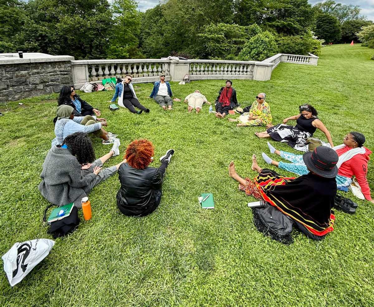 A group of clients outdoors relish in elements of Eleven11.live - a listening space for Those Ready to Stop Postponing Their Lives