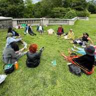 A group of clients outdoors relish in elements of Eleven11.live - a listening space for Those Ready to Stop Postponing Their Lives