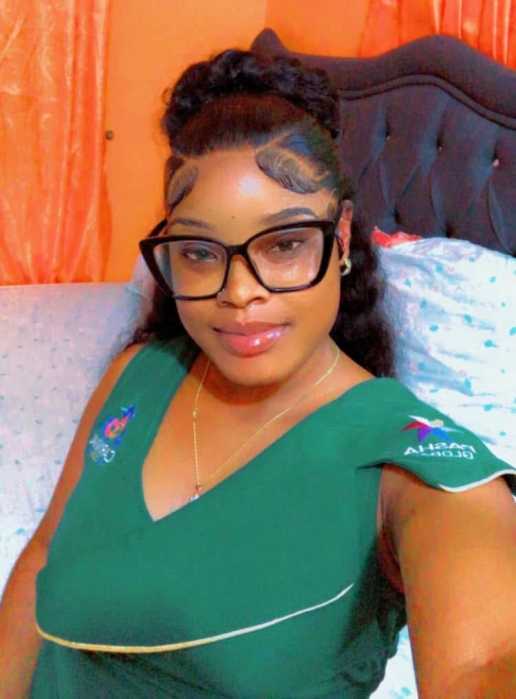 Jilicia Leitch smiles in a photo taken before the acid attack, reflecting the life she once knew as a young mother in Guyana.