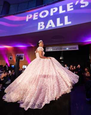 Participants at People's Ball at the Brooklyn Public Library's central branch.