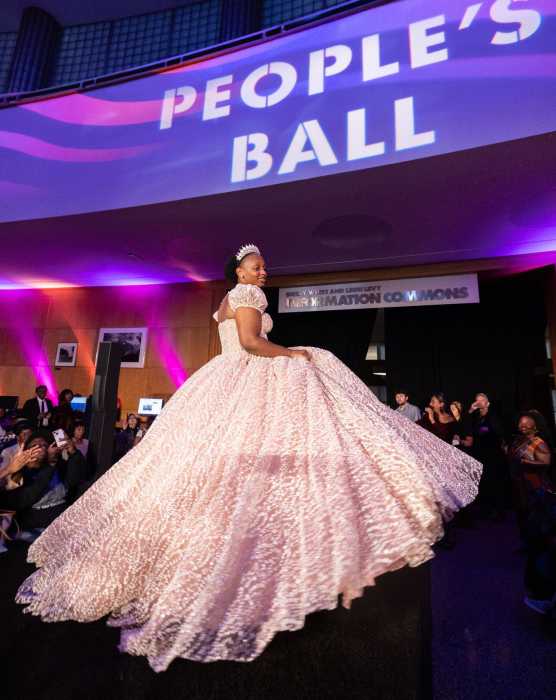 Participants at People's Ball at the Brooklyn Public Library's central branch.