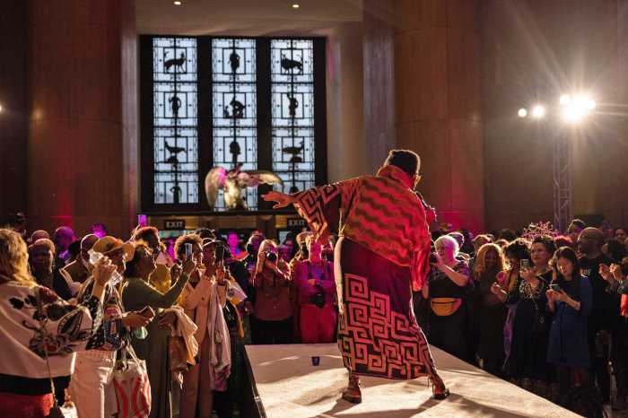 Participants at People's Ball at the Brooklyn Public Library's central branch.