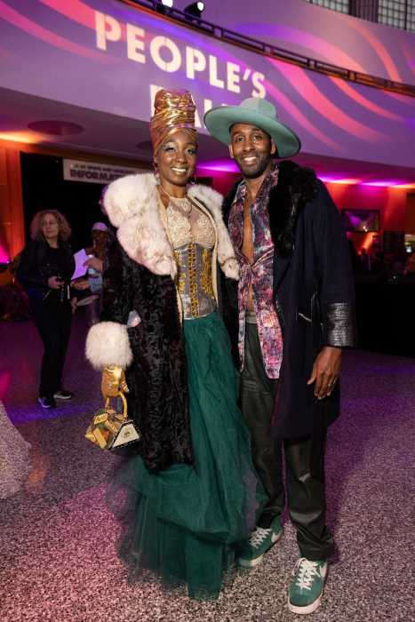 Participants at People's Ball at the Brooklyn Public Library's central branch.