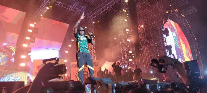 King of Dancehall Vybz Kartel in concert.
