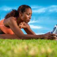 An athlete in training.