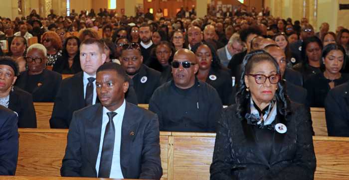 Grenadian Prime Minister Dickon Mitchell, left, and Governor General Dame Cecile LaGrenade.