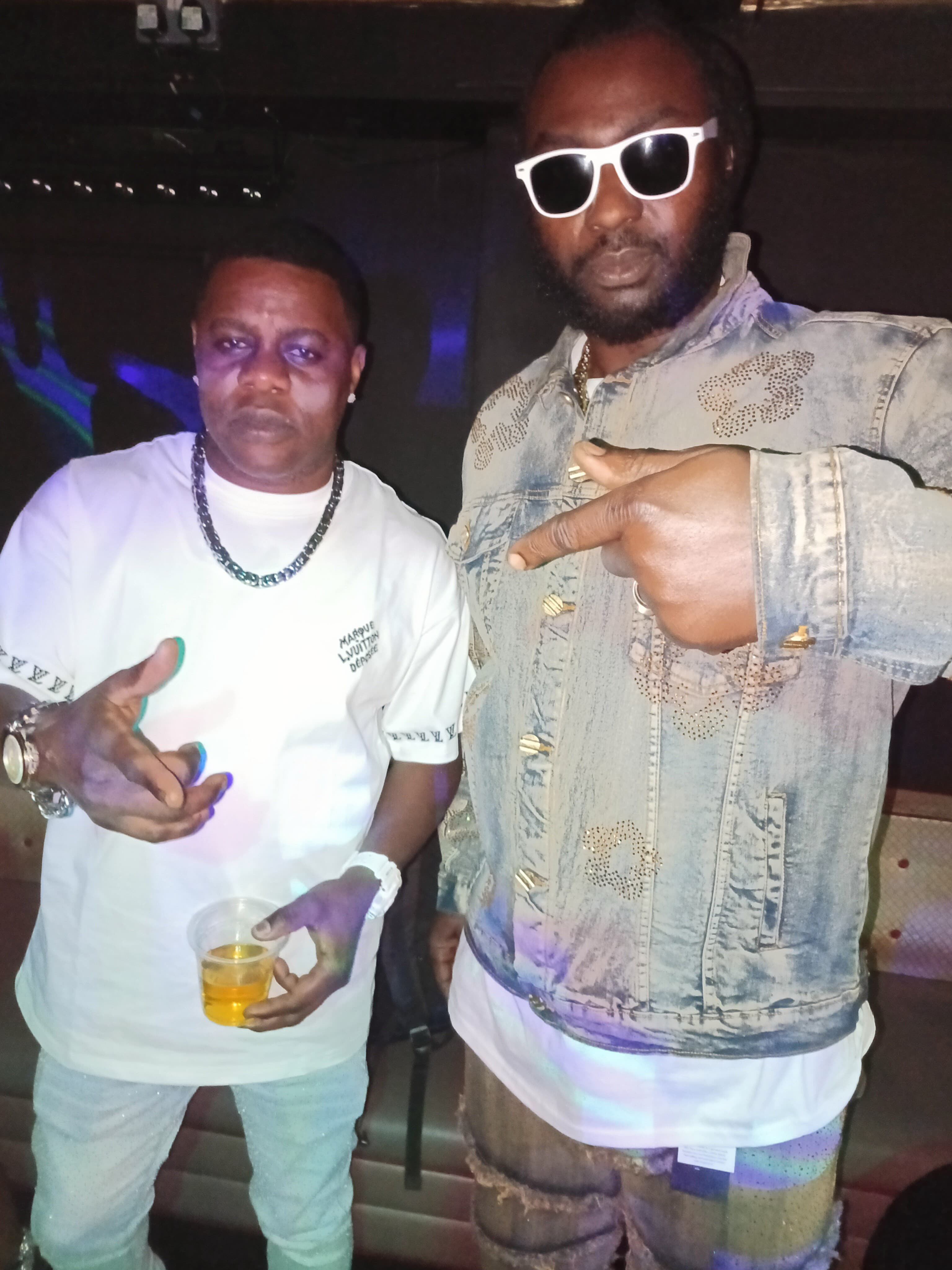 Nuffy and Ras Emmanuel in England.