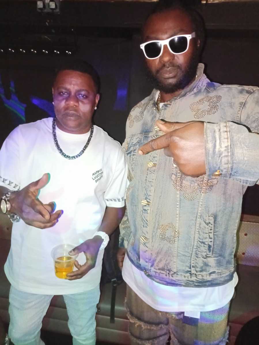 Nuffy and Ras Emmanuel in England.