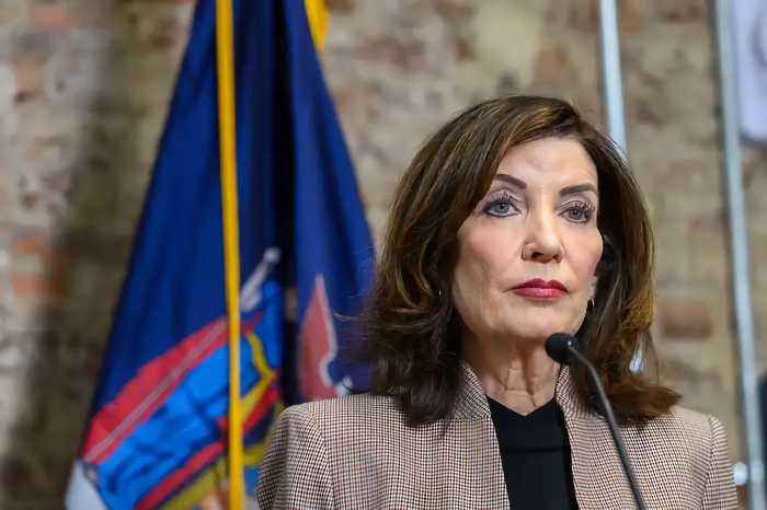 Gov. Kathy Hochul says President Trump is throwing a “temper tantrum” by refusing to release Gateway Tunnel project funds. Tuesday, Feb. 10, 2026.