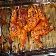 Simple Oven Roasted Rou Cou (Annatto) Chicken recipe.