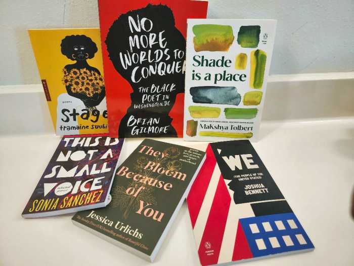 Books for Poetry Month.