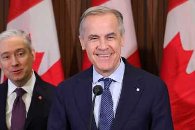 Canada's Prime Minister Mark Carney speaks at a press conference in Ottawa, Ontario, Canada, April 14, 2026.