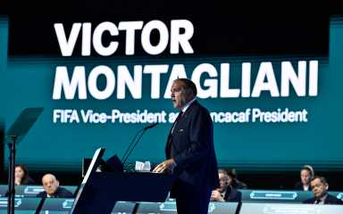 76th FIFA Congress - Vancouver Convention Centre, Vancouver, Canada - April 30, 2026 CONCACAF president Victor Montagliani speaks during the congress.