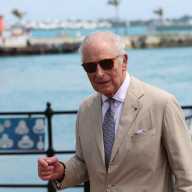 Britain's King Charles arrives in Sandys Parish, Bermuda, May 1, 2026.