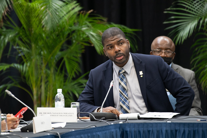 Natalio Wheatley, the premier of the British Virgin Islands.