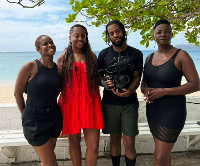 L-R: Shania Forrester, Mickalia Forrester Ewen, Karl Bigby, and Meschida Philip.