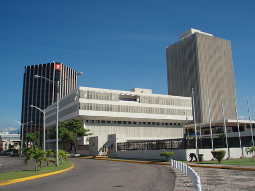 The Bank of Jamaica in Kingston.