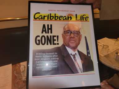 A retirement dedication to Caribbean Life's Michael Kevin Williams.