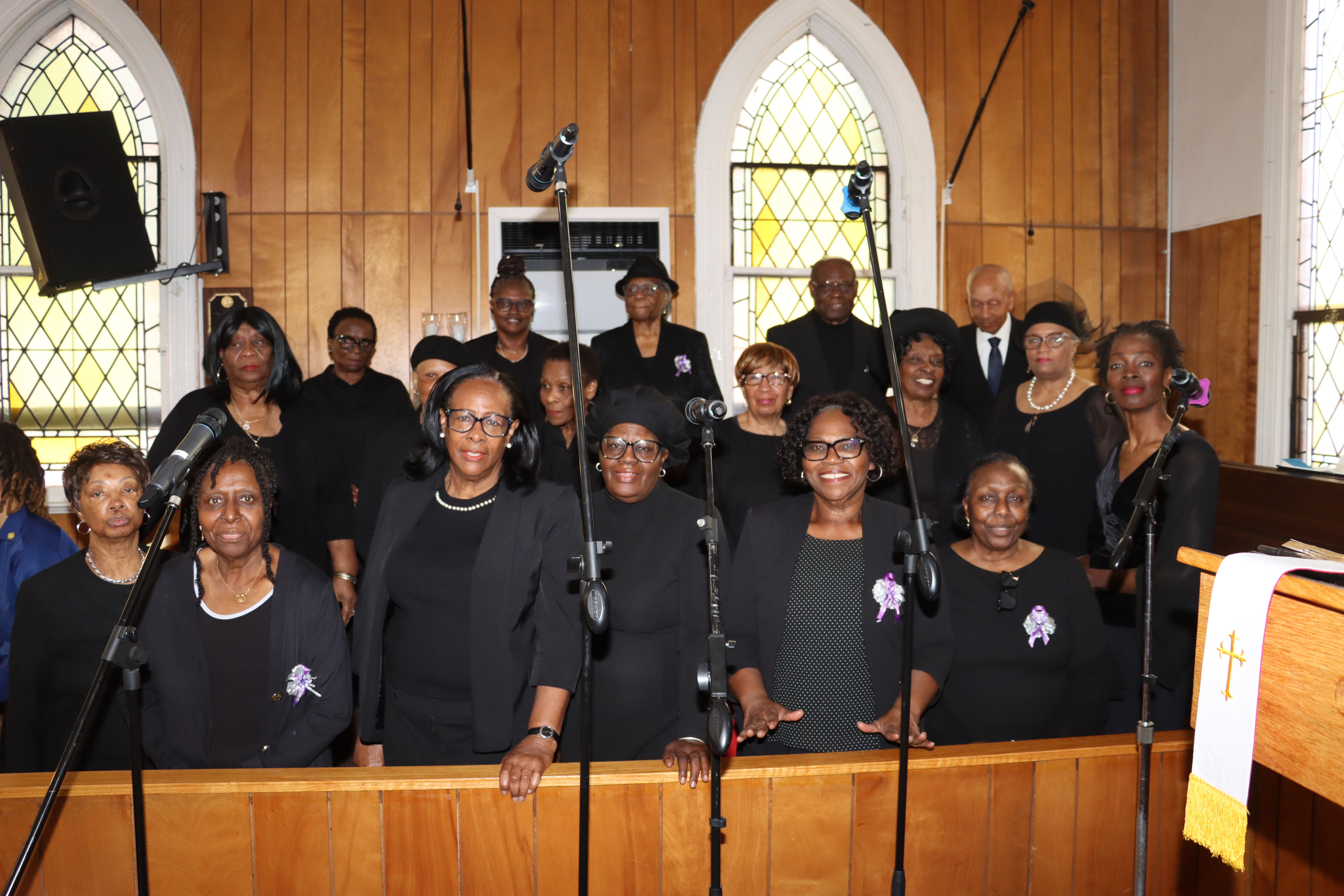 Fenimore Street United Methodist's Gospel Choir pays tribute to Marva Sobers.