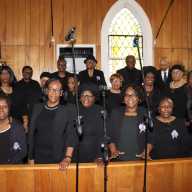 Fenimore Street United Methodist's Gospel Choir pays tribute to Marva Sobers.
