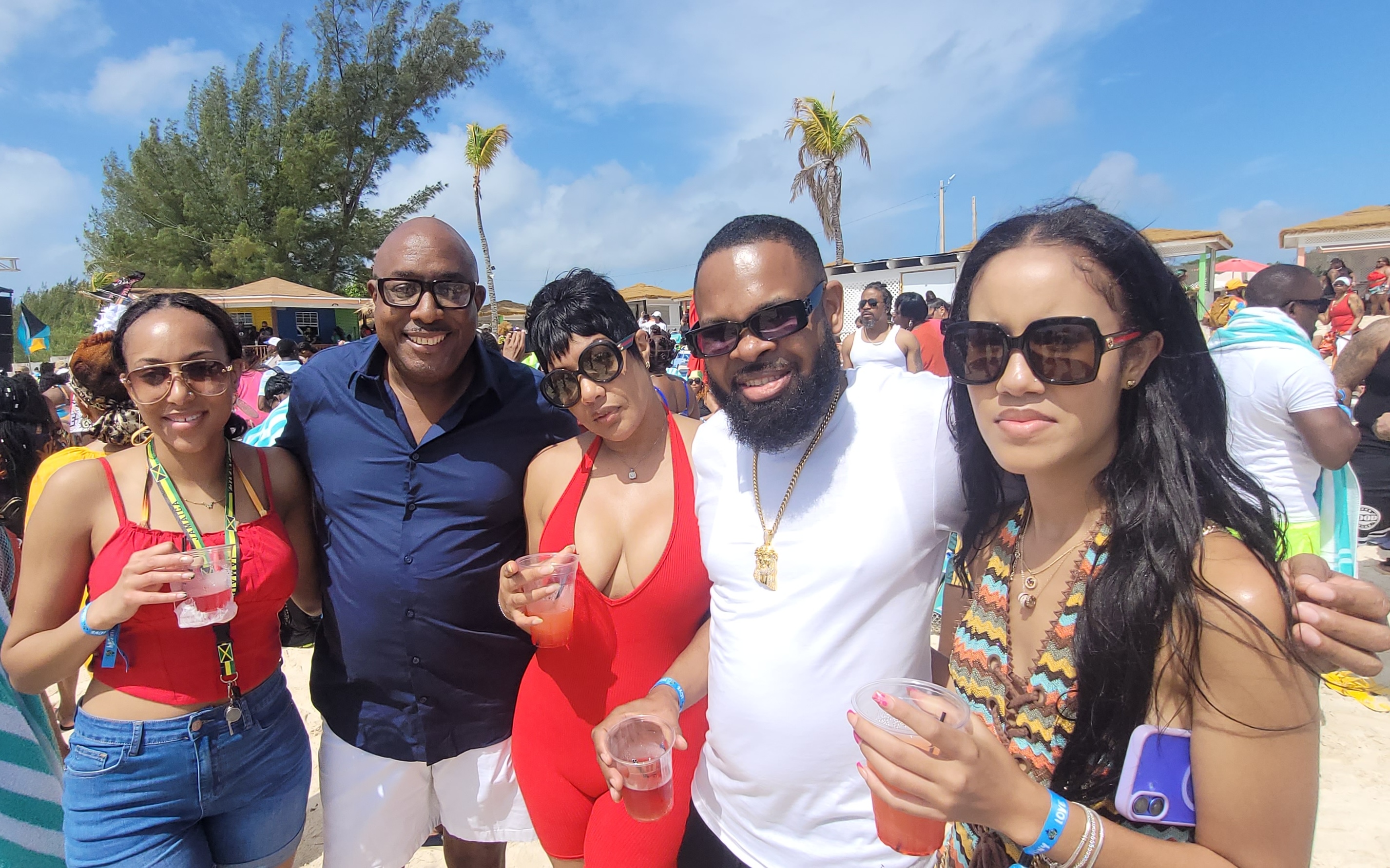 Attendees enjoy a Love & Harmony Easter voyage party in Nassau, Bahamas.