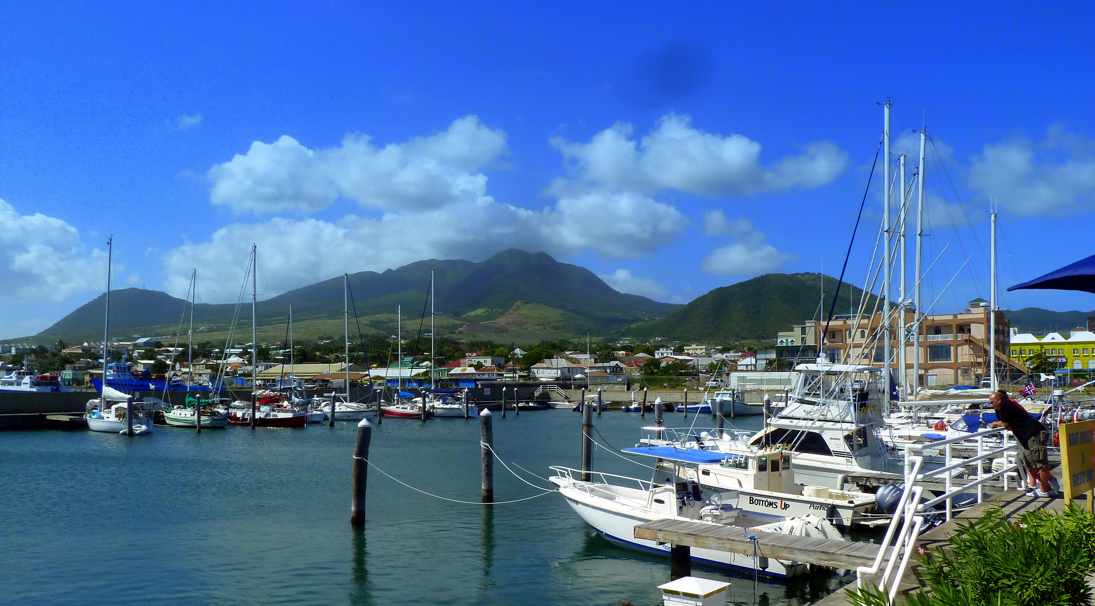 A marina in Basseterre, St. Kitts.