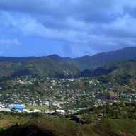Looking north from Fort Charlotte in St. Vincent.