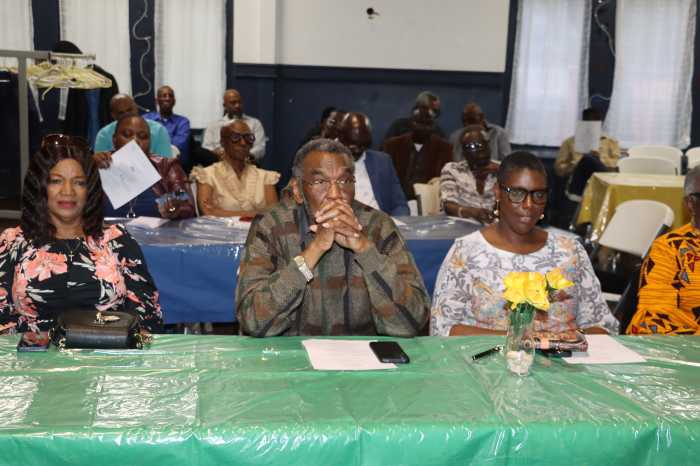 Some attendees listen closely to the addresses during the Vincentian ”Meet and Greet" at St. Paul's Church in the Village of Flatbush.