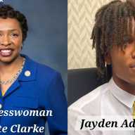 Congresswoman Yvette Clarke and Jayden Adrian will serve as grand marshals for the Guyana Diamond Jubilee Independence parade in Brooklyn, New York.