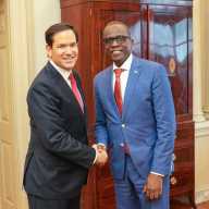 Saint Lucia's prime minister, Philip Pierre right), responded to Ireland's decision to ban visa-free travel for locals.
