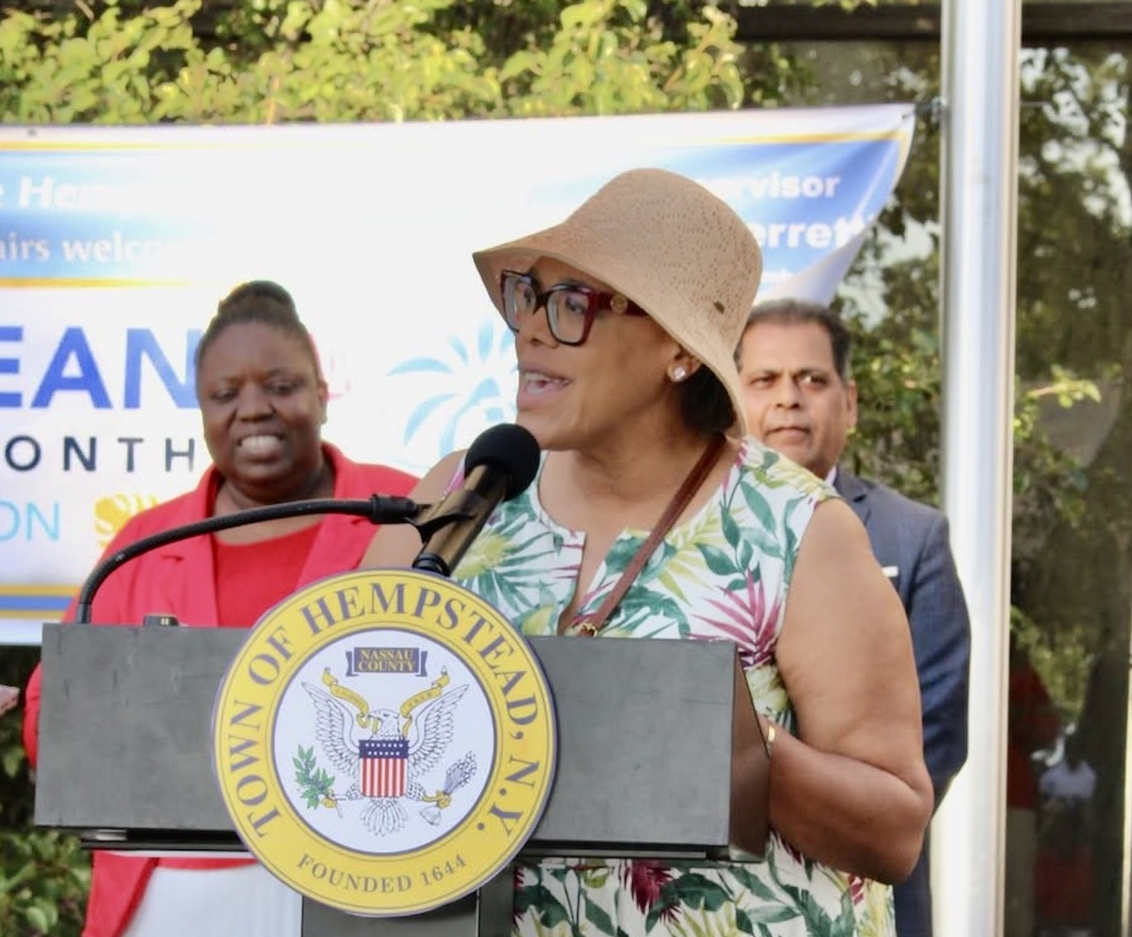 Dr. Beryl Williams, CAPA’s founder and president, addressed a recent Caribbean American Heritage event at Hempstead City Hall.