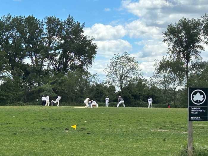 A cricket competition on May 30 at Seaview Park in the Canarsie section of Brooklyn.