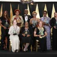 A group shot at the Crown of Care Gala – Scholarship Fundraising Dinner and Awards Ceremony at the elegant El Caribe Country Club on Strickland Avenue in Brooklyn.